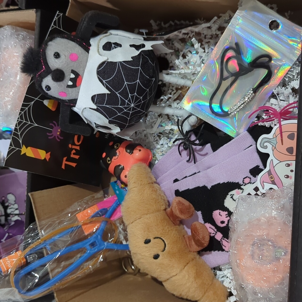 Mystery Halloween Themed Gift Box With Cute Stuff